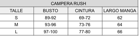 CAMPERA RUSH